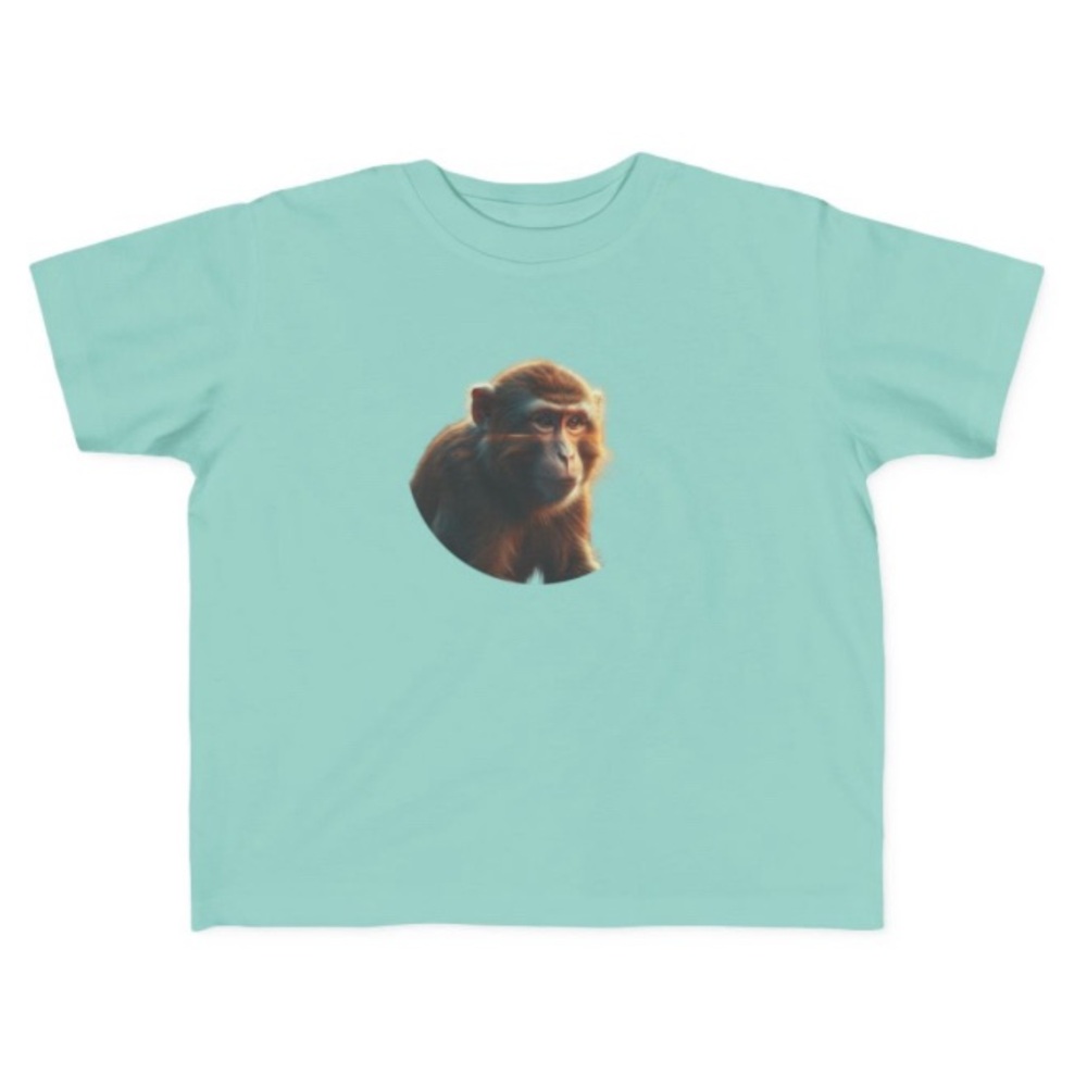 Aqua Monkey Graphic Kids T-Shirt